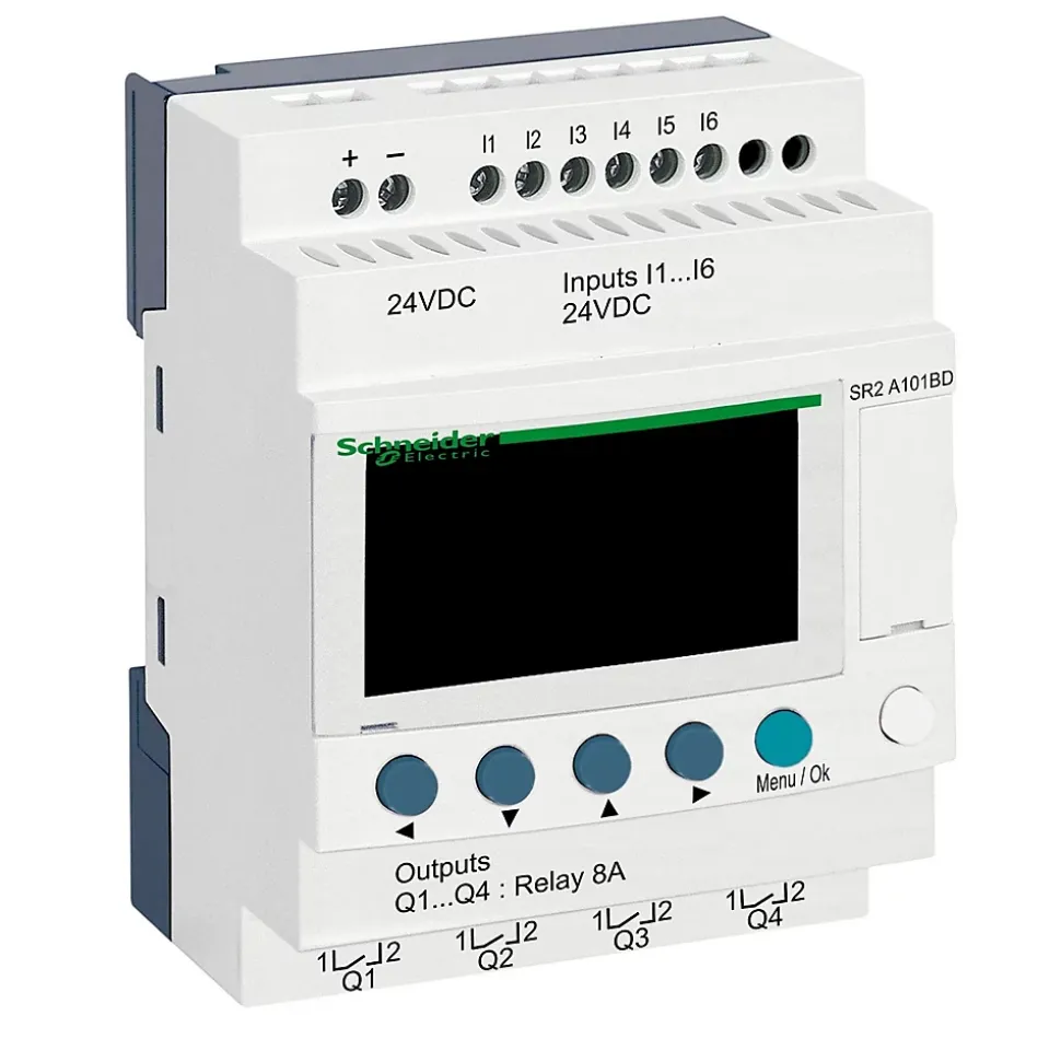 Sr2a101bd Schneider - Automate Zelio Logic - Relais Intelligent 10 E/s 24vcc - Sans Horloge Avec Afficheur