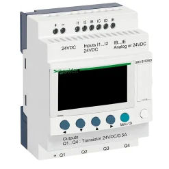 Sr3b102bd Schneider - Automate Zelio Logic - Relais Intelligent 10 E/s Extensibles - 24vcc - Horloge + Afficheur