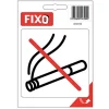 Sticker autocollant Fixo "Défense de fumer" forme carré L.100 x l.100 mm