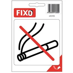 Sticker autocollant Fixo "Défense de fumer" forme carré L.100 x l.100 mm
