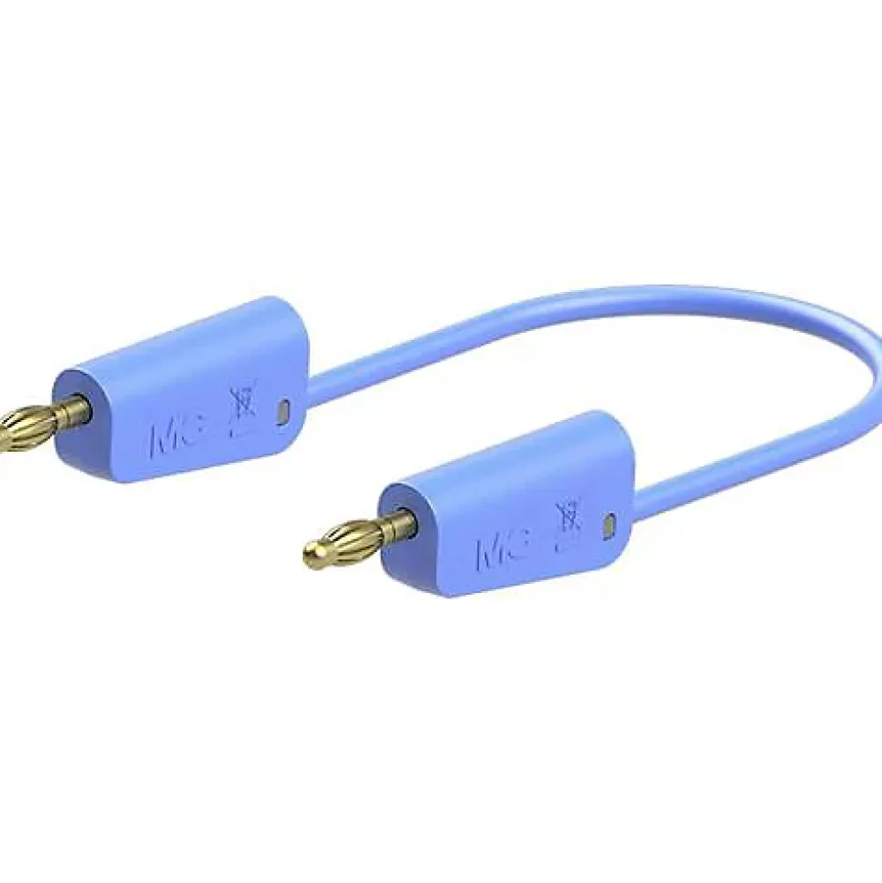 Stäubli LK-4A-S25 64.1037-20023 cordon de mesure 200 cm bleu, prise 4 mm empilable