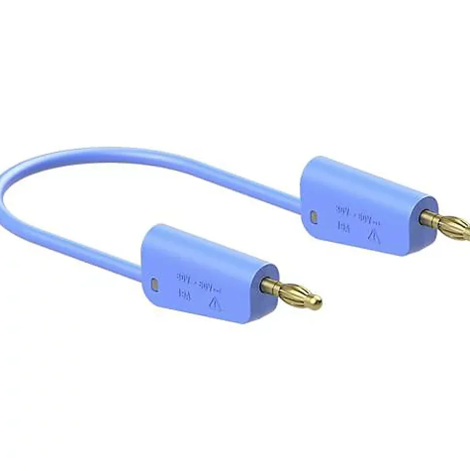 Stäubli LK-4A-S25 64.1037-20023 cordon de mesure 200 cm bleu, prise 4 mm empilable
