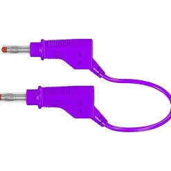 Stäubli XZG425/SIL Cordon de mesure sécurité 4 mm 100 cm vert - 32 A, 600 V, câble flexible, CAT II/CAT III.