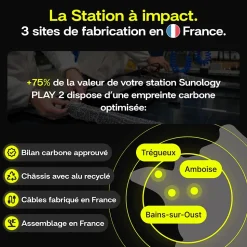 Sunology PLAY2, Kit 4 panneaux solaires complet 1840W bifacial, 4 Stations solaire livrées assemblées, Installation sol ou mur