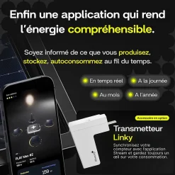 Sunology PLAY Max, Panneau solaire 450W bifacial avec batterie hybride & modulaire 700Wh, Station solaire livrée assemblée