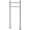 Support de boîte aux lettres acier inoxydable argent support modern 55x120x9 cm