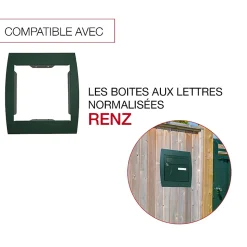 Support grillage rigide & palissade Vert mat sablé RAL 6005MS