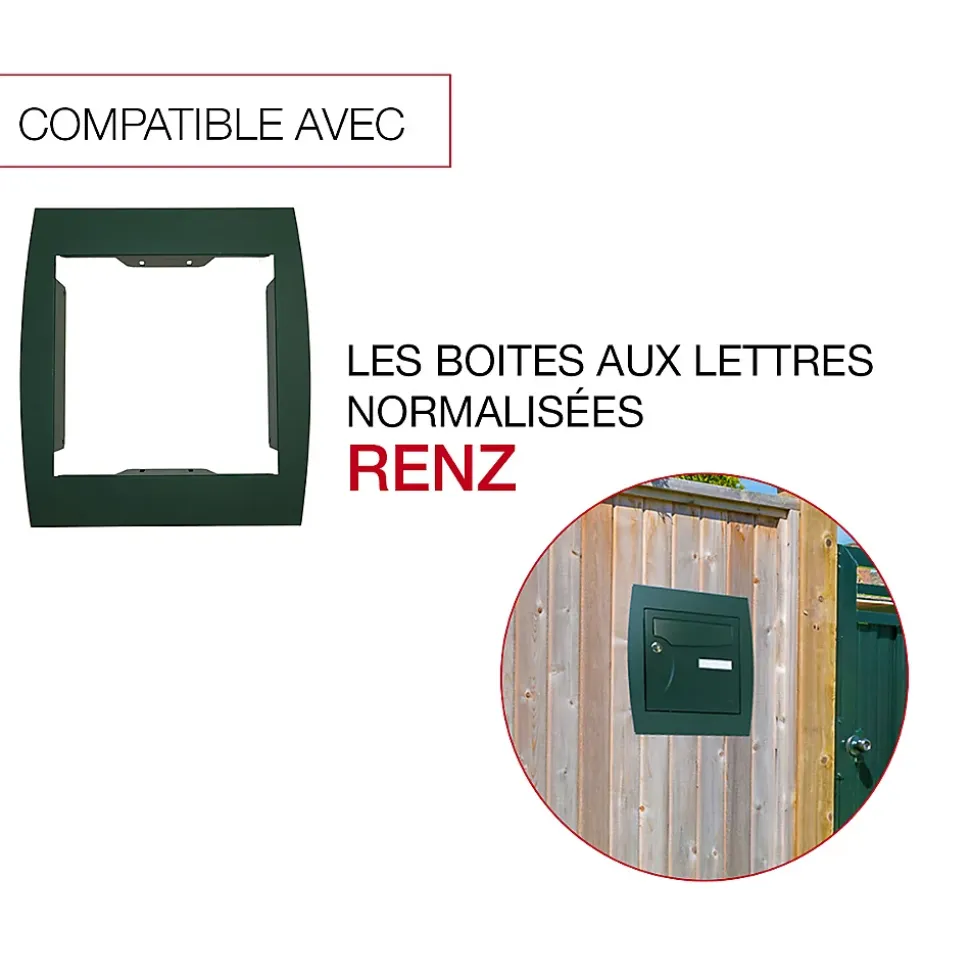 Support grillage rigide & palissade Vert mat sablé RAL 6005MS
