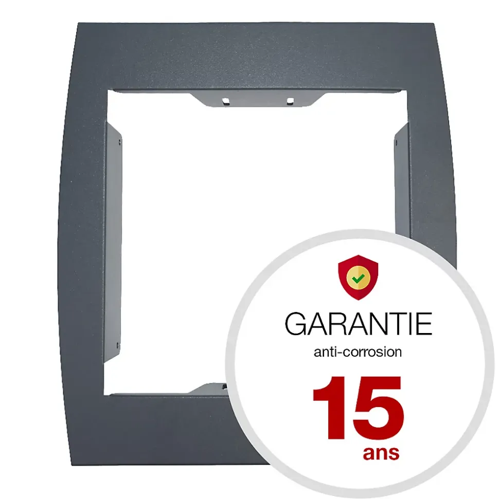 Support grillage rigide & palissade Gris anthr. mat sablé RAL 7016MS