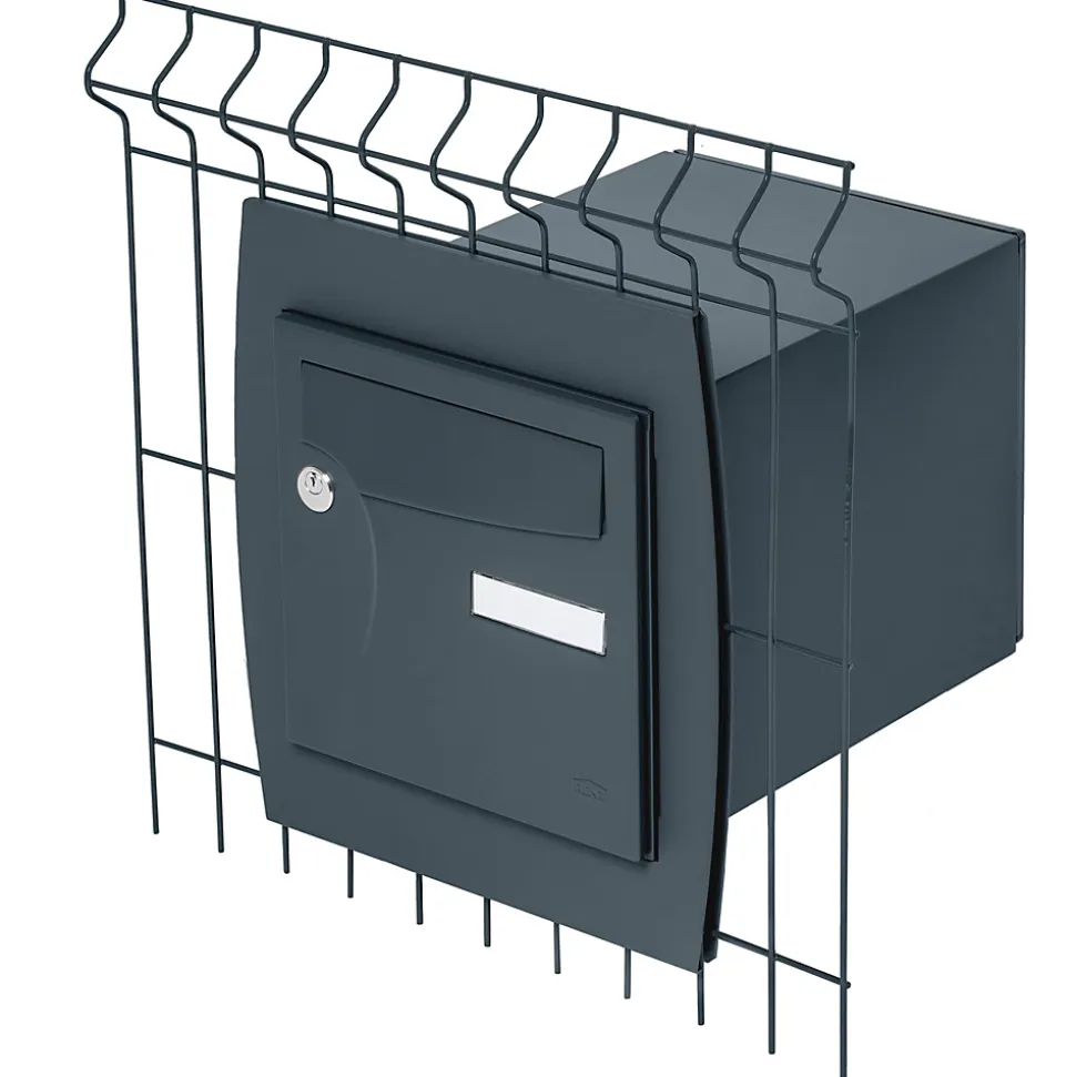Support grillage rigide & palissade Gris anthr. mat sablé RAL 7016MS