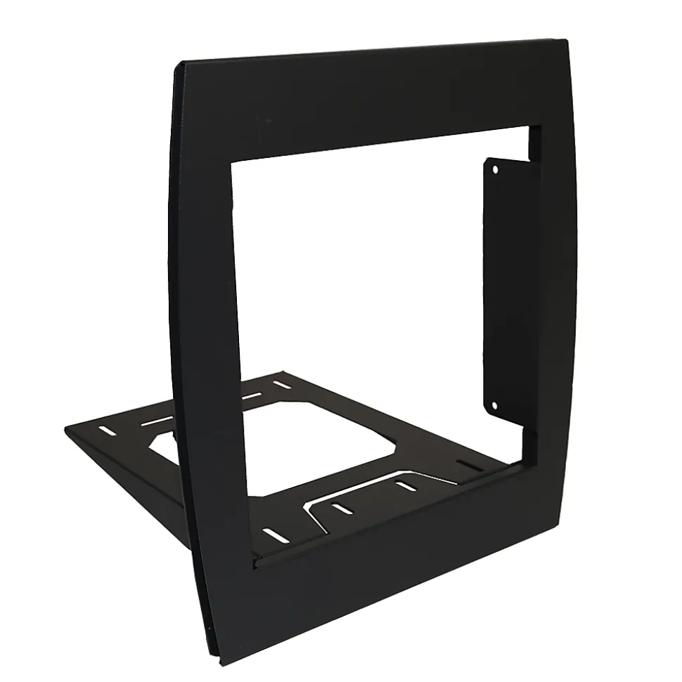 Support grillage rigide & palissade Noir mat sablé RAL 9005MS