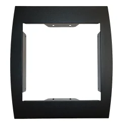 Support grillage rigide & palissade Noir mat sablé RAL 9005MS