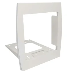 Support grillage rigide & palissade Blanc crème mat sablé RAL 9010MS
