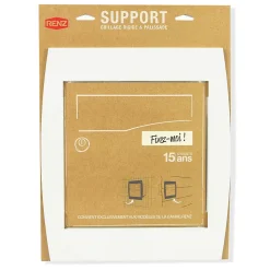 Support grillage rigide & palissade Blanc crème mat sablé RAL 9010MS