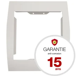 Support grillage rigide & palissade Blanc crème mat sablé RAL 9010MS