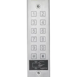 Sygonix SY-4777290 Clavier à code RFID montage apparent, aluminium, IP65, 600 utilisateurs