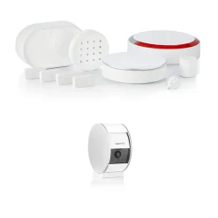 Système d'alarme Somfy Home Alarm Advanced Max 1875254 + Caméra de surveillance intérieure Somfy