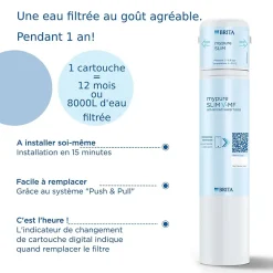 Système de filtration d'eau sous évier Brita Mypure SLIM V-MF