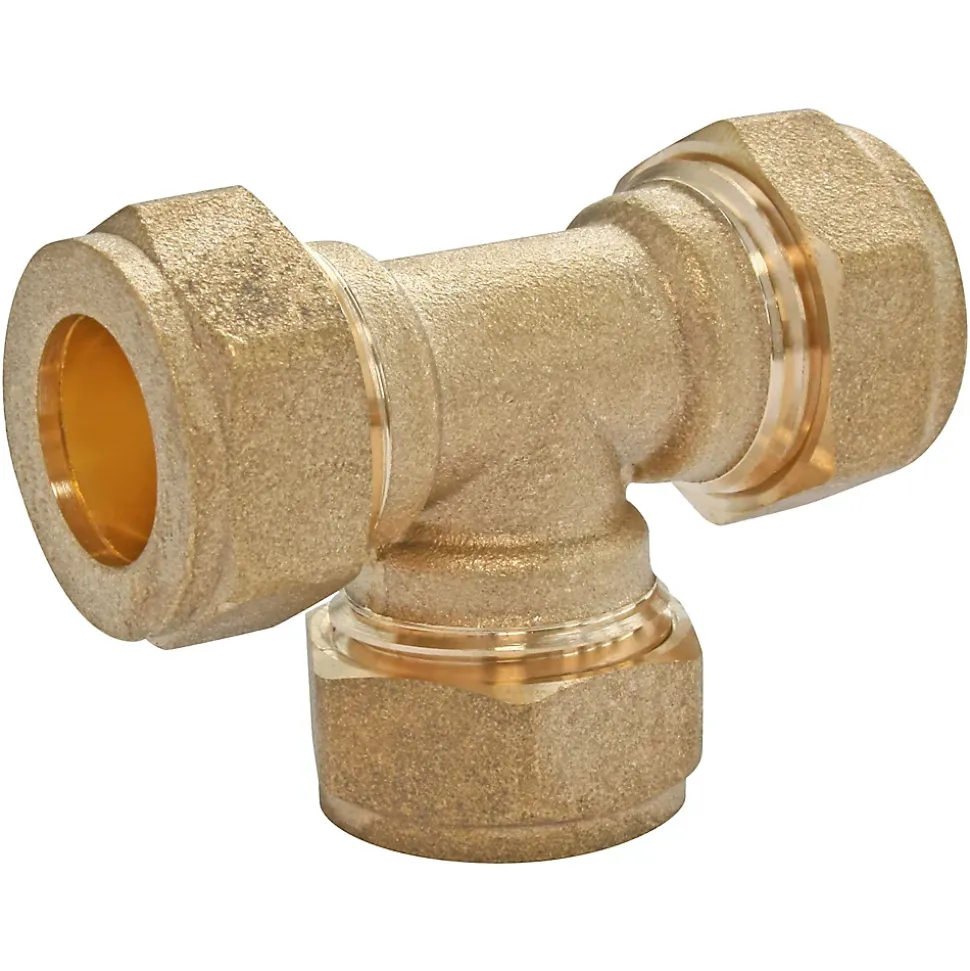 Té égal bicône pour tube cuivre Ø14 mm Somatherm for you