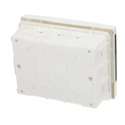 Tableau électrique encastré 8 modules blanc fumé IP44 avec rail DIN EDO777841