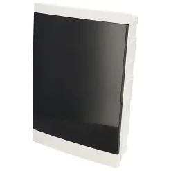 Tableau électrique encastré 36 modules 3x12 blanc fumé IP44 avec rail DIN EDO777849