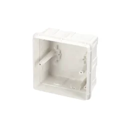 Tableau électrique encastré 4 modules blanc fumé IP44 avec rail DIN EDO777837