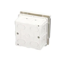 Tableau électrique encastré 4 modules blanc fumé IP44 avec rail DIN EDO777837