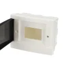 Tableau électrique encastré 6 modules blanc fumé IP44 avec rail DIN EDO777839