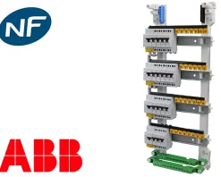Tableau électrique pré équipé saillie 4 rangées à vis ABB