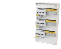 Tableau électrique pré équipé apparent 3 rangées à vis ABB