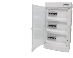 Tableau électrique pré équipé encastré 3 rangées à vis ABB