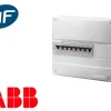 Tableau électrique precable ABB (7 disjoncteurs + 1 ID)