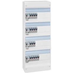 Tableau électrique pré-équipé et pré-câblé 4 rangées Legrand - 52 modules (20 inclus)