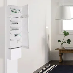 Tableau électrique pré-équipé et pré-câblé T3 au T5 - 3 rangées - 39 modules Schneider Electric Resi9 XE
