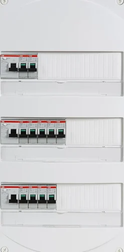 Tableau électrique pré-équipé et pré-câblé ABB 3 rangées