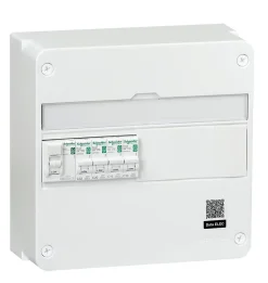Tableau électrique pré-équipé et pré-câblé 1 rangée - 13 modules (5 inclus) Schneider Electric Resi9 XP