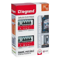 Tableau électrique pré-équipé et pré-câblé 2 rangées Legrand - 26 modules (10 inclus)