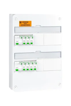 Tableau électrique pré-équipé et pré-câblé T1 au T3 - 2 rangées - 13 modules Schneider Electric Resi9 XE