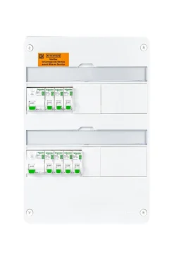 Tableau électrique pré-équipé et pré-câblé T1 au T3 - 2 rangées - 13 modules Schneider Electric Resi9 XE