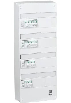 Tableau électrique pré-équipé et pré-câblé T5 + - 4 rangées - 52 modules (17 inclus) Schneider Electric Resi9 XP