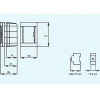 Tableau nu encastrable 2 modules Panasonic porte opaque