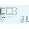 Tableau nu encastrable 4 modules Panasonic porte opaque