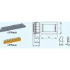 Tableau nu encastrable 6 modules Panasonic porte opaque