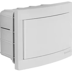 Tableau nu encastrable 6 modules Panasonic porte opaque