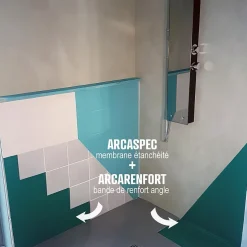étanchéité douche salle de bain sous carrelage et béton ciré kit - 5 m² - ARCANE INDUSTRIES