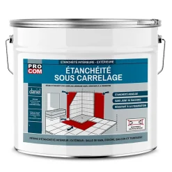 Étanchéité sous carrelage PROCOM, douche, salle de bain, pièce d'eau-10 litres--PRO COM