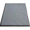 Tapis de Porte Paillasson d'entrée Monochrom Gris argent 60 x 180 cm