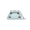 Tapis de rétention d'eau et anti vibration pour machine à laver à chargement frontal 62 x 62 x 5 cm