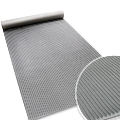 Tapis en caoutchouc Miniripp Gris 120 x 250 cm - Floordirekt