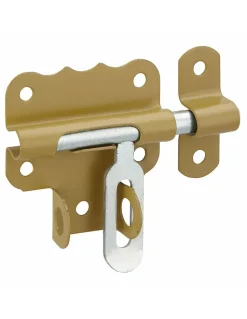 Targette cadenassable, acier, pêne diamètre 7.5mm, bronze - THIRARD